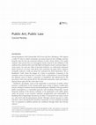 Research paper thumbnail of Public Art, Public Law