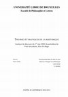 Research paper thumbnail of THEORIES ET PRATIQUES DE LA RHETORIQUE - Analyse du discours du 1er mai 2002 du président du Parti Socialiste, Elio Di Rupo