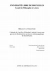 Research paper thumbnail of L'épisode du sacrifice d'Abraham analysé à travers une gravure de Rembrandt et une oeuvre cinématographique de Harold Ramis