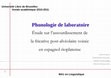 Research paper thumbnail of Phonologie de laboratoire