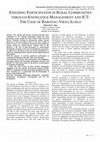 Research paper thumbnail of Special Issue View.Php?Paper=Ensuring Participation In Rural Communities Through Knowledge Management And Ict The Case Of Barotac Viejo Iloilo