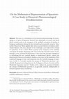 Research paper thumbnail of The New Yearbook for Phenomenology and Phenomenological Philosophy on the mathematical representation of spacetime: a case study in historical–Phenomenological desedimentation