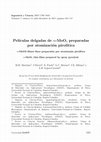 Research paper thumbnail of Películas delgadas de α-MoO3 preparadas por atomización pirolítica