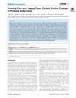 Research paper thumbnail of Viewing pain and happy faces elicited similar changes in postural body sway