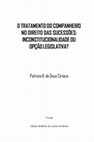 Research paper thumbnail of ª Edição O TRATAMENTO DO COMPANHEIRO NO DIREITO DAS SUCESSÕES: INCONSTITUCIONALIDADE OU OPÇÃO LEGISLATIVA