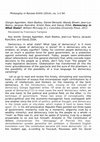 Research paper thumbnail of Philosophy in Review XXXIV (2014), no. 1-2 94