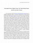 Research paper thumbnail of ‘From Spoken Word to Digital Corpus: The Calum Maclean Project’,