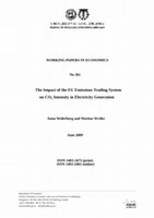 Research paper thumbnail of The impact of the EU emissions trading system on CO2 intensity in electricity generation