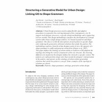 Research paper thumbnail of Structuring a generative model for urban design: linking GIS to shape grammars