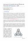 Research paper thumbnail of ARTICULO - Guía para la creación de una PMO