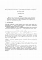 Research paper thumbnail of Comprehension contradicts to the induction within Łukasiewicz predicate logic