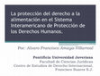 Research paper thumbnail of La protección del derecho a la alimentación en el Sistema Interamericano de Protección de los Derechos Humanos