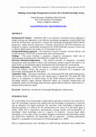 Research paper thumbnail of Building a Knowledge Management System for the E-Health Knowledge Society