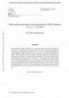 Research paper thumbnail of Observation and studies of jet quenching in PbPb collisions at sNN=2.76 TeV