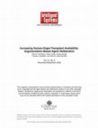 Research paper thumbnail of Increasing Human-Organ Transplant Availability: Argumentation-Based Agent Deliberation