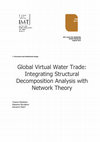 Research paper thumbnail of Global Virtual Water Trade: Integrating Structural Decomposition Analysis with Network Theory