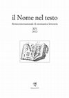 Research paper thumbnail of ONOMASTICA, VALORI TRADIZIONALI E IDENTITÀ SESSUALE IN MARIANNA SIRCA DI GRAZIA DELEDDA: QUALCHE RIFLESSIONE in Il nome nel Testo XIV, 2012, pp. 125-138