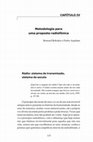 Research paper thumbnail of Metodologia para uma proposta radiofônica