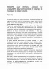 Research paper thumbnail of RISPOSTA ALLE CRITICHE. ANCORA SU L’ASSURDITÀ DELL’ANTIFASCISMO IN ASSENZA DI FASCISMO DI DIEGO FUSARO.