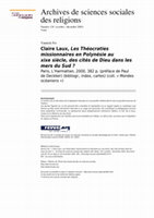 Research paper thumbnail of (Review) Claire Laux, Les Théocraties missionnaires en Polynésie au xixe siècle, des cités de Dieu dans les mers du Sud?. Paris, L'Harmattan, 2000, 382 p.(préface de …