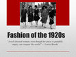 Research paper thumbnail of Fashions of the 1920s