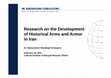 Research paper thumbnail of Moshtagh Khorasani, Manouchehr (2011).  Research on the Development of Historical Arms and Armor in Iran