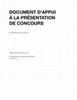 Research paper thumbnail of Document d'appui à la présentation de concours