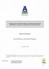 Research paper thumbnail of Evaluación de la experiencia piloto de capacitación realizado por SENCICO en convenio con el Programa "A Trabajar Urbano"