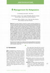 Research paper thumbnail of 6 Management for Adaptation