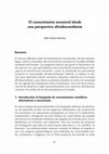 Research paper thumbnail of El conocimiento ancestral afrodescendiente 