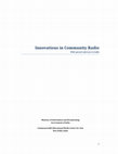 Research paper thumbnail of Innovations in Community Radio