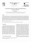 Research paper thumbnail of A network model for the control of the differentiation process in Th cells