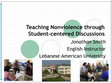 Research paper thumbnail of Teaching nonviolence through student-centred discussions