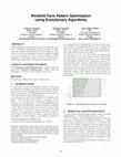 Research paper thumbnail of Windmill Farm Pattern Optimization using Evolutionary Algorithms