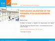 Research paper thumbnail of PORTUGUESE VALIDATION OF THE PERINATAL PTSD QUESTIONNAIRE (PPQ)