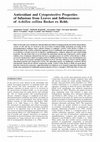 Research paper thumbnail of Antioxidant and cytoprotective properties of infusions from leaves and inflorescences of Achillea collina Becker ex Rchb