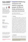 Research paper thumbnail of Comparative osteohistology of Hesperornis with reference to pygoscelid penguins: the effects of climate and behaviour on avian bone microstructure