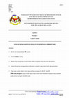 Research paper thumbnail of JANGAN BUKA KERTAS SOALAN INI SEHINGGA DIBERITAHU