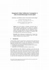 Research paper thumbnail of Designing for Online Collaborative Consumption: A study of sociotechnical gaps & social capital