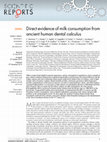 Research paper thumbnail of C. Warinner, J. Hendy C. Speller, E. Cappellini, R. Fischer, C. Trachel, J. Arneborg, N. Lynnerup ................. M.J. Collins: Directs evidence of milk comsumption from ancient human dental calculus