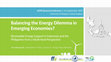 Research paper thumbnail of Balancing the Energy Dilemma in Emerging Economies? Renewable Energy Support in Indonesia and the Philippines from a Multi-level Perspective