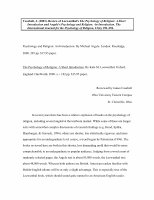 Research paper thumbnail of REVIEW: Psychology and Religion: An Introduction. By Michael Argyle. The Psychology of Religion: A Short Introduction. By Kate M. Loewenthal.