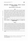 Research paper thumbnail of Matematiksel Modellemede GeoGebra Kullanımı: Boy-Ayak Uzunluğu Problemi [Using GeoGebra in Mathematical Modeling: The Height-Foot Length Problem]