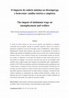 Research paper thumbnail of The impact of minimum wage on unemployment and welfare (in Portuguese)