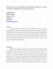 Research paper thumbnail of language teaching in multicultural classroom