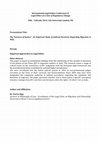 Research paper thumbnail of The Fairness of Justice? An Empirical Study of Judicial Decisions Regarding Migrants in Italy.