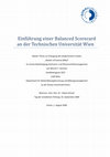 Research paper thumbnail of Einführung einer Balanced Scorecard an der Technischen Universität Wien