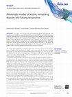 Research paper thumbnail of Rituximab: modes of action, remaining dispute and future perspective 