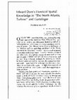 Research paper thumbnail of  “Edward Dorn’s Heretical Spatial Knowledge in ‘The North Atlantic Turbine’ and Gunslinger.” 