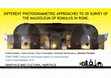 Research paper thumbnail of Different photogrammetric approaches to 3D survey of the Mausoleum of Romulus in Rome.